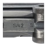 Pistole 08, Mauser, Code "1938 - S/42", mit Koffertasche, Kriegsmarine