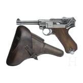 Pistole 08, Mauser, Code "1938 - S/42", mit Koffertasche, Marine