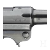 Pistole 08, Mauser, Code "1938 - S/42", mit Koffertasche, Marine