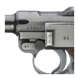 A Luger pistol by Mauser, code "1938 - S/42", with holster; Kriegsmarine