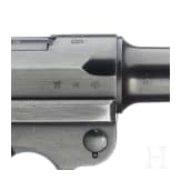 A Luger pistol by Mauser, code "1938 - S/42", with holster; Kriegsmarine