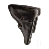 A Luger pistol by Mauser, code "1938 - S/42", with holster; Kriegsmarine