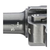 A Luger pistole by Mauser, code "1938 - S/42", 2 matching magazines, holster; Kriegsmarine