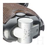 A Luger pistole by Mauser, code "1938 - S/42", 2 matching magazines, holster; Kriegsmarine