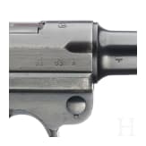 A Luger pistol by Mauser, code "1939 - 42", with holster