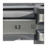 A Luger pistol by Mauser, code "1939 - 42", with holster