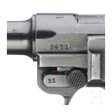 Pistole 08, Mauser, Code "1940 - 42", mit Koffertasche