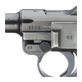 A Luger pistol by Mauser, code "1940 - 42", with holster, Kriegsmarine