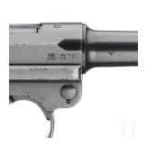 A Luger pistol by Mauser, code "1940 - 42", with holster, Kriegsmarine