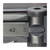 A Luger pistol by Mauser, code "1940 - 42", with holster, Kriegsmarine