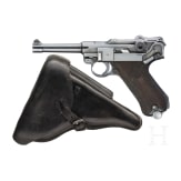 A Luger pistol by Mauser, code "41 - byf", with holster