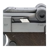 A "K&uuml;" marked Luger pistol by Mauser, code "41 - byf", 2 matching mags, holster; Luftwaffe