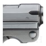 A "K&uuml;" marked Luger pistol by Mauser, code "41 - byf", 2 matching mags, holster; Luftwaffe