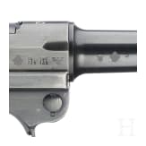 Pistole 08, Mauser, Code "42 - byf" mit SS/Totenkopf und Koffertasche