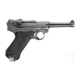 Pistole 08, Mauser, Code "42 - byf", mit Koffertasche