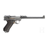 An Artillery Luger by Mauser, 1936, with shoulder stock and holster, Lithuanian contract