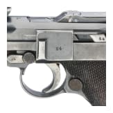 An Artillery Luger by Mauser, 1936, with shoulder stock and holster, Lithuanian contract