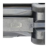 An Artillery Luger by Mauser, 1936, with shoulder stock and holster, Lithuanian contract