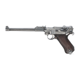 An Artillery Luger by Mauser, 1936, with shoulder stock and holster, Lithuanian contract