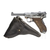A Luger pistol Mod. 1906 by Mauser, 1935, Portuguese Navy, with holster