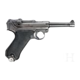 A Luger pistol by Mauser, code "42 - byf" (port. Mod. 942), with holster, Portugal