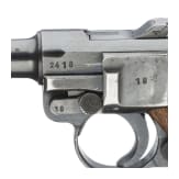 A Luger pistol by Mauser, code "42 - byf" (port. Mod. 942), with holster, Portugal
