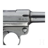 A Luger pistol by Mauser, code "42 - byf" (port. Mod. 942), with holster, Portugal