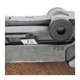 A Luger pistol by Mauser, code "42 - byf" (port. Mod. 942), with holster, Portugal