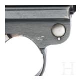A Luger pistol Mod. 1906 by Vickers Ltd., Commercial, Dutch trial gun in wooden case