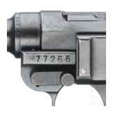A Luger pistol Mod. 06/29 by W + F, with holster, Swiss ordnance