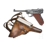 A Luger pistol Mod. 06/29 by W + F, with holster, Swiss ordnance