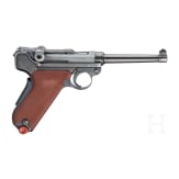 A Luger pistol Mod. 06/29 by W + F, with holster, Swiss ordnance