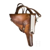 A Luger pistol Mod. 06/29 by W + F, with holster, Swiss ordnance