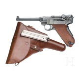 A Luger pistol Mod. 06/29 by W + F, with holster, Swiss ordnance