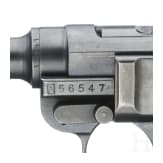 A Luger pistol Mod. 06/29 by W + F, with holster, Swiss ordnance