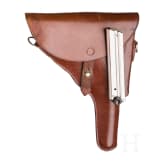 A Luger pistol Mod. 06/29 by W + F, with holster, Swiss ordnance