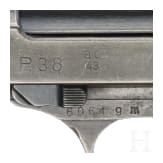 A Walther P 38, Code "ac - 43", with holster