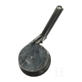 A snail drum magazine, fist pattern, for a Luger pistol, by AEG Berlin