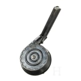 A snail drum magazine, new pattern, for a Luger pistol, by Bing in Nuremberg