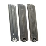 Three Haenel magazines ("fxo") for Luger pistols, Wehrmacht