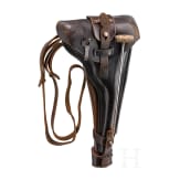 A shoulder stock with holster, straps and tools, for an Artillery Luger