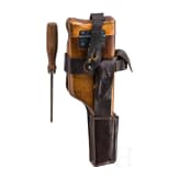 Shoulder stock and leather harness for a Mauser C 96/16
