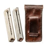 Double Magazine Pouch with two magazines for Luger pistols