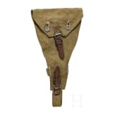 An original canvas bag for a Luger snail drum magazine