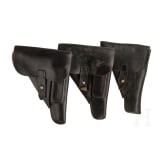 Three holsters