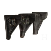 Three holsters