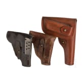 Three holsters