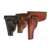 Three holsters