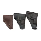 Three holsters