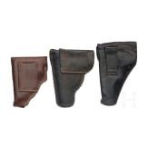 Three holsters